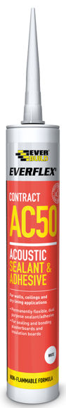 Picture of EVERBUILD AC50 ACOUSTIC SEALANT - WHITE - 900ml