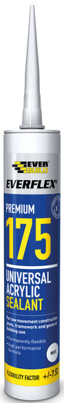Picture of EVERBUILD 175 UNIVERSAL ACRYLIC SEALANT - WHITE - C3