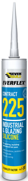Picture of EVERBUILD 225 INDUSTRIAL/GLAZING SILICONE - WHITE - C3