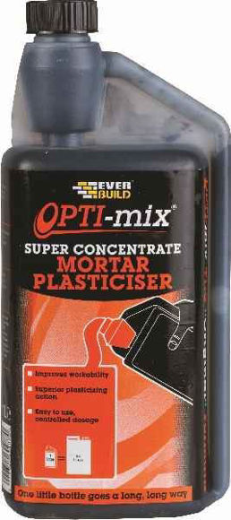 Picture of EVERBUILD OPTI-MIX MORTAR PLASTICISER - 1 Litre