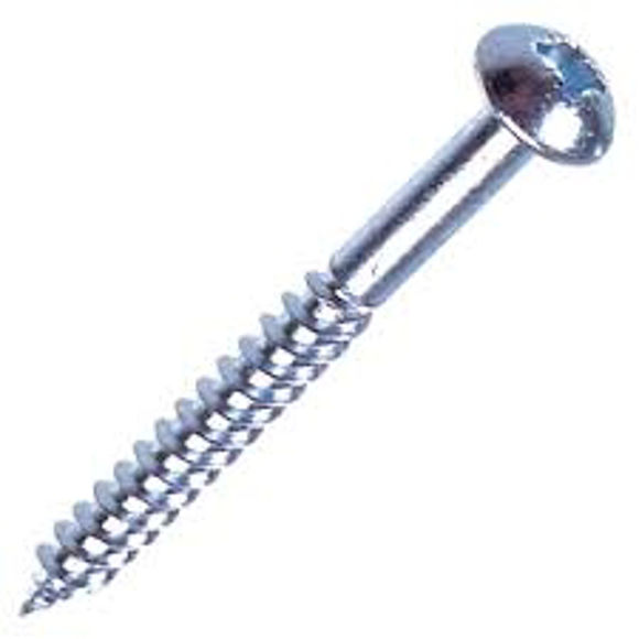 Picture of TWINTHREAD WOODSCREW - RHD - POZ - ZP - 1/2" x 6 - (200)