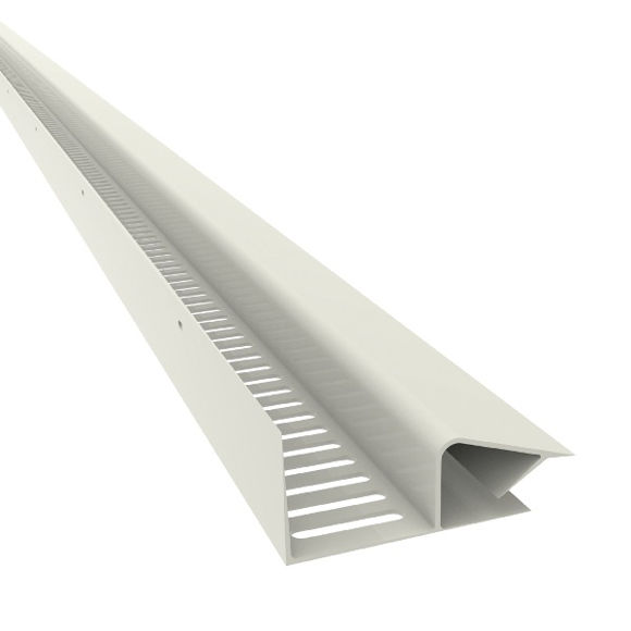 Picture of G800 - SOFFIT STRIP 10mm SQ AIRFLOW - 2.44m - WHITE