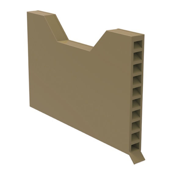 Picture of G950 - WEEP VENT SLEEVE 220mm SQ AIRFLOW - BUFF