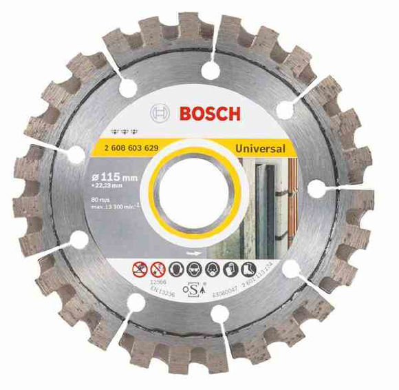 Picture of 2608603629 - BOSCH UNIVERSAL DIAMOND CUTTING DISC - 115 x 22.2mm