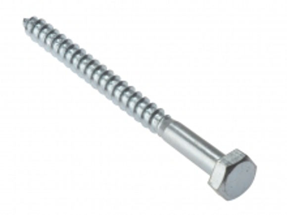 Picture of HEX HEAD COACH SCREWS- ZINC - M6 x 50mm