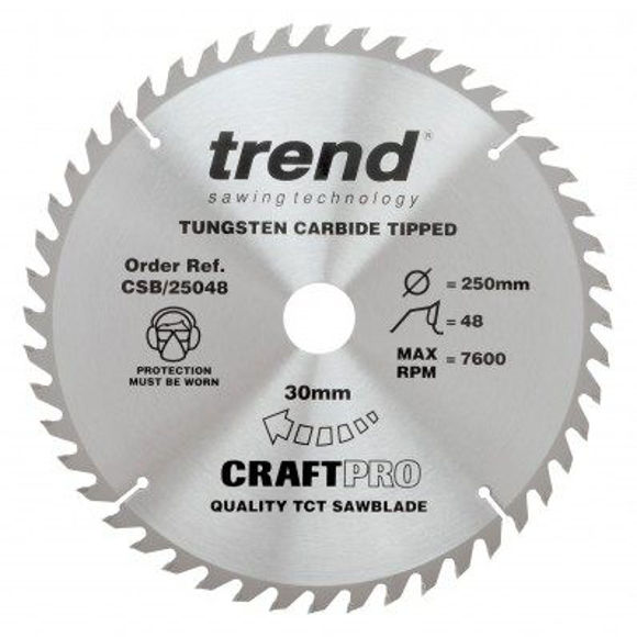 Picture of CSB/25048 TREND TCT CIRCULAR SAW BLADES