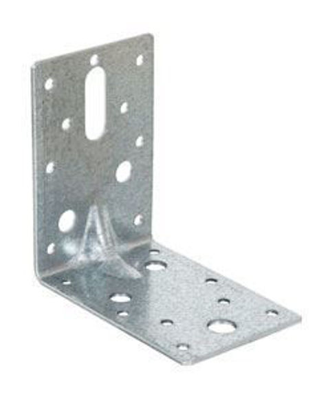 Picture of GALVANISED HEAVY DUTY ANGLE BRACKETS - 90 x 90 x 59mm