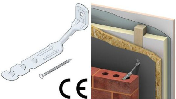 Picture of ANCON TYPE 6 TIMBER FRAME TIES (100mm CAVITY) - 6 x 200mm