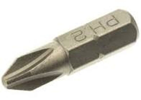 Picture of NO.2 PHILLIPS SCREWDRIVER BIT - PH2 - 25mm