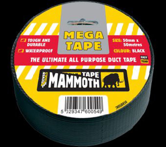 Picture of MEGA ALL-PURPOSE TAPE - 50mm x 50m - BLACK