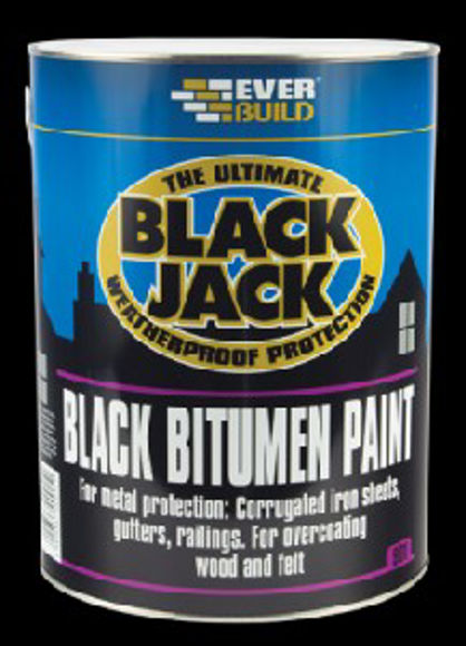 Picture of EVERBUILD 901 BITUMEN PAINT - BLACK - 5 Litre