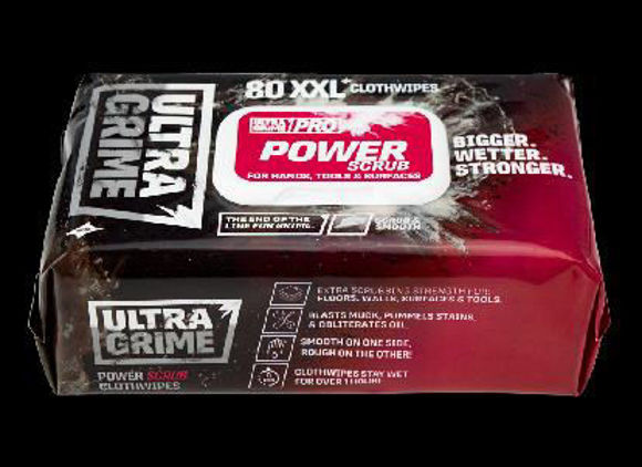 Picture of ULTRAGRIME PRO POWER SCRUB XXL WIPES (Pack of 80)