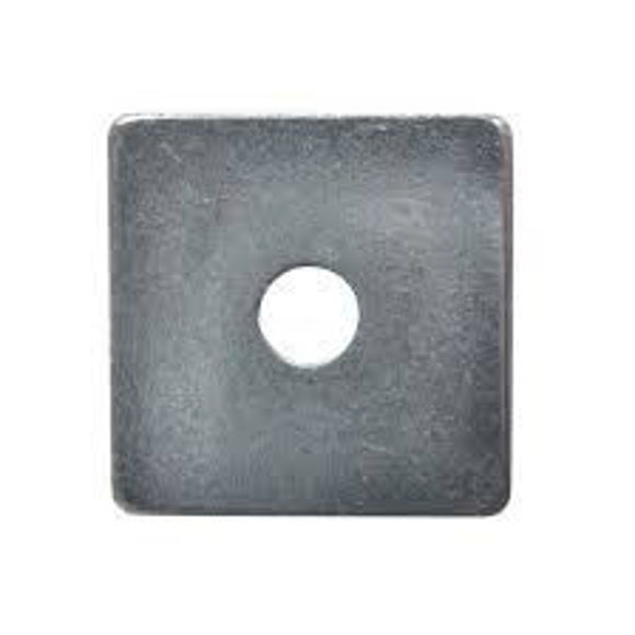 Picture of SQUARE PLATE WASHERS - ZINC - 12mm x 50mm x 50mm - BOX OF 50